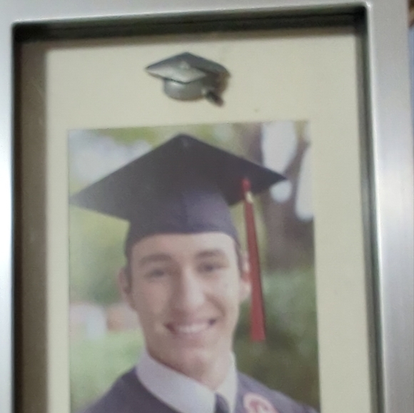 💥$6💥Picture Frame Shadow Box for 4x6 Photo Black-Silver Velvet Back NWOT - Picture 4 of 6